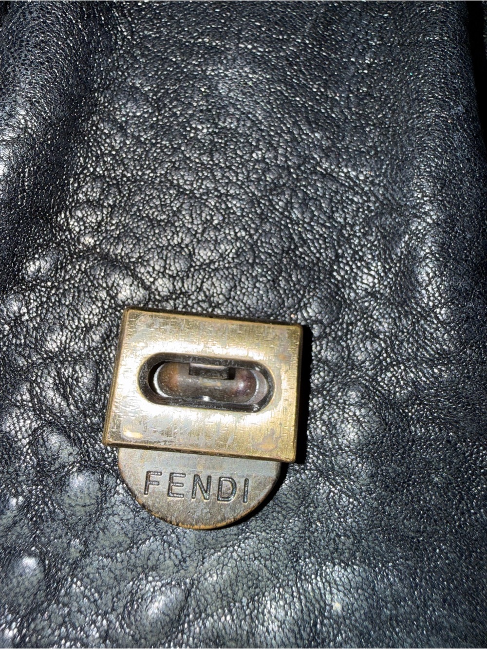 Fendi Black Leather Gun Metal Harware - Picture 5 of 16
